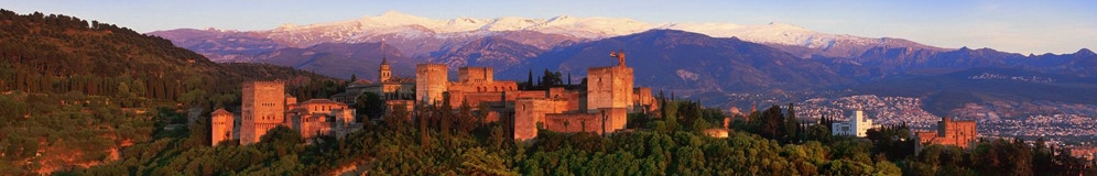 panorámica al atardecer de la Alhambra. Agente autorizado oficial en la venta de entradas, tickets, tours, visitas y grupos